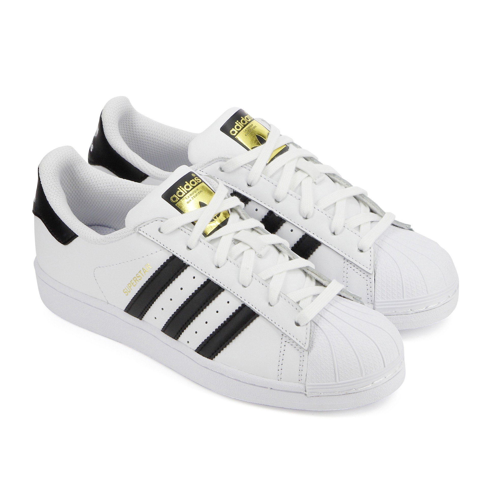 adidas superstar 2 femme noir et blanche