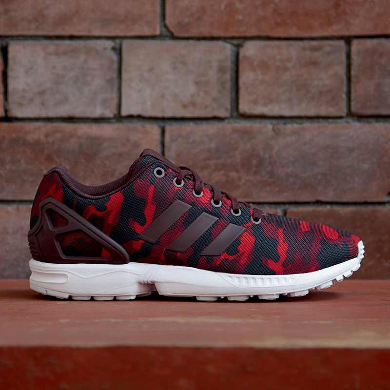 zx flux rouge bordeaux